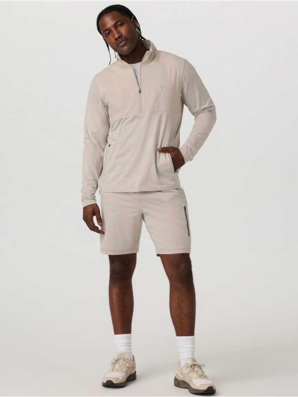 VUORI Sunday Performance Short Men’s Classic 8.5” V3018 L Toast Heather NWT